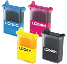 Brother LC04 Ink Cartridge Set Black Cyan Yellow Magenta