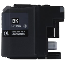 Brand New Compatible BROTHER LC107BK (XXL) INK / INKJET Cartridge Black Super High Yield