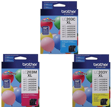 Brand New Original BROTHER INK LC2033PKS INK / INKJET 3 Pack Color Set Cyan Yellow Magenta