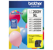 Brand New Original BROTHER INK LC203Y INK / INKJET Yellow