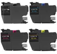 BROTHER LC3017 Extra High Yield INK / INKJET Cartridge Set Black Cyan Magenta Yellow