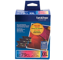 ~Brand New Original Brother LC79CL Extra High Yield COLOR Ink Cartridge Set Cyan Yellow Magenta