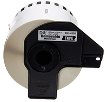 Brother DK-4205 1 Roll of White Label Tape / 2.4 in x 100 ft (62mm x 30.48m) - Continuous paper cartridge