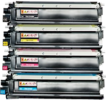 Brother TN210 Laser Toner Cartridge Set Black Cyan Yellow Magenta