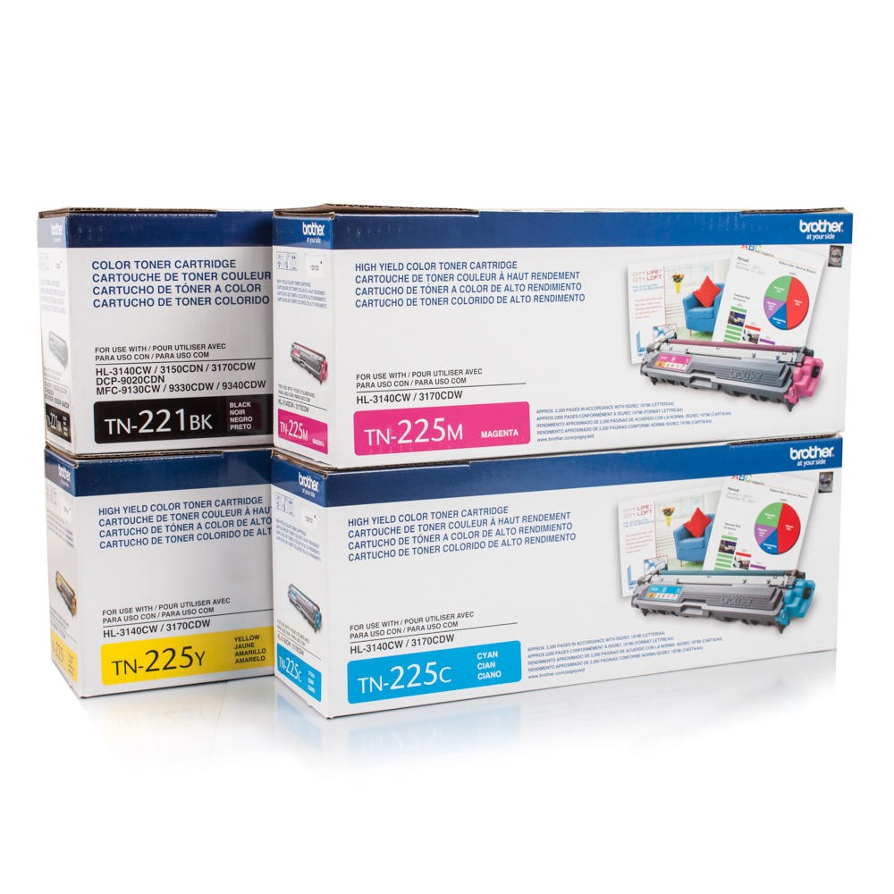 Brother MFC-9330CDW Toner Cartridges Set (OEM) Black. Cyan. Magenta. Yellow