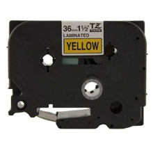 BROTHER P-Touch Label Tape TZE-661 - 1.4" x 26' Black on Yellow