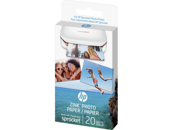 HP ZINK Sticky-backed Photo Paper-20 sht/2 x 3 in (3-Pack)