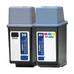 HP C6614A / 51649A (20 / 49A) INK / INKJET Cartridge Combo Pack Black Tri-Color