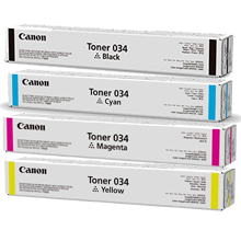 Brand New Original CANON OEM-034 Set (034) Laser Toner Cartridge Set