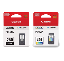 Brand New Original Canon 260 / 261 Ink / Inkjet Cartridge Set