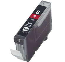 CANON CLI8R INK / INKJET Cartridge Red (With Chip)
