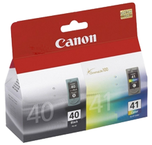 ~Brand New Original CANON PG40 / CL41 INK / INKJET Cartridge Combo Black Tri-Color