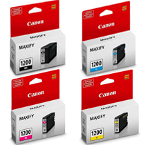 Original Brand New CANON PGI-1200 Set INK / INKJET Cartridge Black Yellow Magenta Cyan