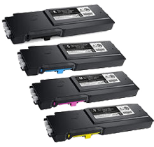 Dell S3840 / S3845 Extra High Yield Laser Toner Cartridge Set Black Cyan Magenta Yellow