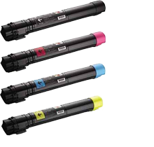 DELL 7130 / 7130CDN Laser Toner Cartridge Set Black Cyan Yellow Magenta