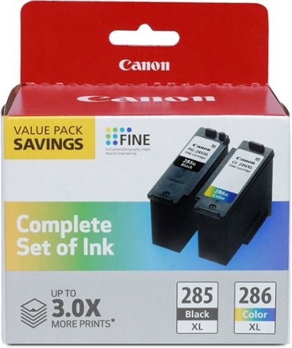 Brand New Original Canon PG-285XL CL-286XL Black Tri-Color Combo Pack High Yield Ink / Inkjet Cartridge
