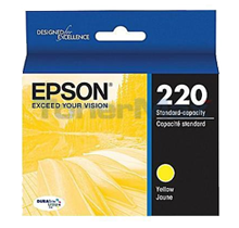 Brand New Original EPSON T220420 (220) INK / INKJET Cartridge Yellow