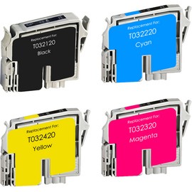 EPSON T032 INK / INKJET Cartridge Set Black Cyan Yellow Magenta