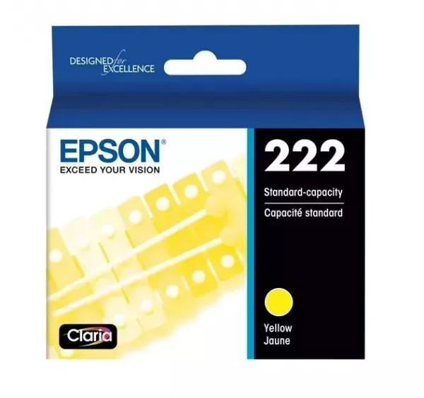 Brand New Original Epson T222420 Yellow Ink / Inkjet Cartridge
