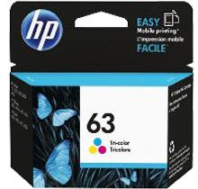 ~Brand New Original HP F6U61AN (HP 63) INK / INKJET Cartridge Tri-Color