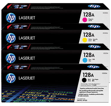 Brand New Original HP 128A Laser Toner Cartridge Set Black Cyan Yellow Magenta