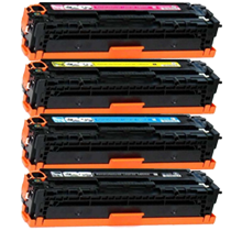 HP 128A Laser Toner Cartridge Set Black Cyan Yellow Magenta