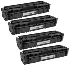 HP 206A Laser Toner Cartridge Set Black Cyan Yellow Magenta - NO CHIP