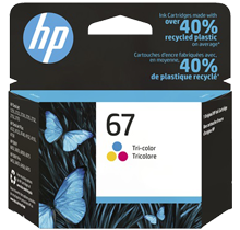 Brand New Original HP 3YM55AN (67) Tri-Color Ink / Inkjet Cartridge