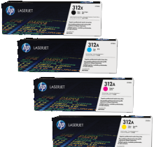 ~Brand New Original HP 508A Laser Toner Cartridge Set Black Cyan Yellow Magenta