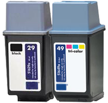 HP 51629A / 51649A (29A / 49A) INK / INKJET Cartridge Combo Pack Black Tri-Color