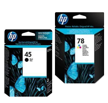 ~Brand New Original HP 51645A / C6578A (45A / 78A) INK / INKJET Cartridge Combo Pack Black Tri-Color