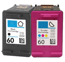 HP CC640WN / CC643WN #60 INK / INKJET Cartridge Combo Pack Black Tri-Color