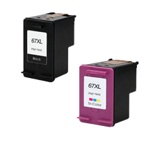 HP 67XL Ink / Inkjet Cartridge Set Black Tri-Color