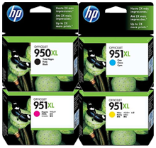 Brand New Original HP 950 / 951 INK/INKJET Cartridge Set Black Cyan Yellow Magenta