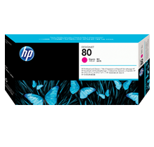 ~Brand New Original HP C4822A (HP 80) Printhead and Printhead Cleaner Magenta