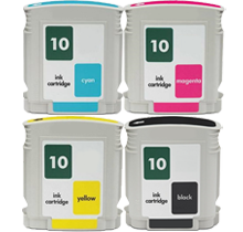 HP HP 10 INK / INKJET Cartridge Set Black Cyan Yellow Magenta