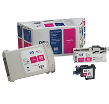 ~Brand New Original HP C4892A (HP 80) INK / INKJET Magenta Printhead & Cleaner Value Pack