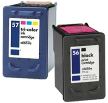 HP C6656A / C6657A (56 / 57) INK / INKJET Cartridge Combo Pack Black Tri-Color