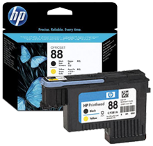 ~Brand New Original HP C9381A HP88 Printhead Black Yellow