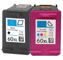 HP CC641WN / CC644WC HP 60XL Black Tri-Color High Yield Ink Cartridge Combo Pack