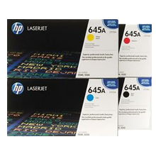 ~Brand New Original HP 5500 Laser Toner Cartridge Set Black Cyan Yellow Magenta