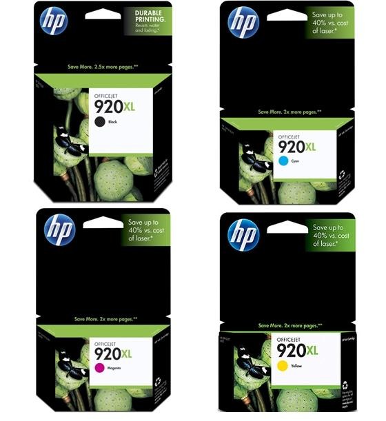 ~Brand New Original HP 920XL INK / INKJET Set Black Cyan Yellow Magenta