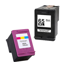 HP N9K03AN / N9K04AN (#65XL) High Yield INK / INKJET Cartridge Combo Pack Black Tri-Color