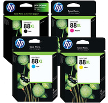 ~Brand New Original HP 88XL INK / INKJET Cartridge Set Black Cyan Yellow Magenta High Yield