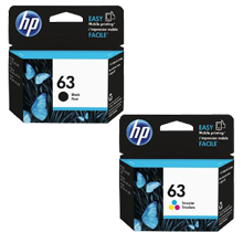 ~Brand New Original HP F6U61AN / F6U62AN (HP 63) INK / INKJET Cartridge Combo Pack Black Tri-Color