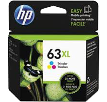 Original HP F6U63AN (HP 63XL) High Yield INK / INKJET Cartridge Tri-Color