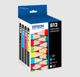 Brand New Original Epson T812 Ink / Inkjet Cartridge Set Black Cyan Magenta Yellow