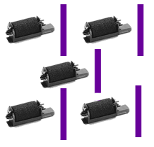 IR-40 INK ROLLER Ribbons 5-PACK Purple