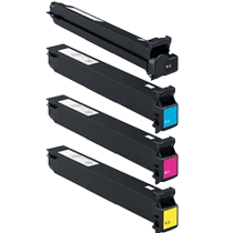 Konica Minolta C300 / C352 (TN312) Laser Toner Cartridge Set Black Cyan Yellow Magenta