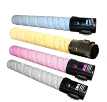  KONICA / MINOLTA TN321 Laser Toner Cartridge Set Black Cyan Magenta Yellow